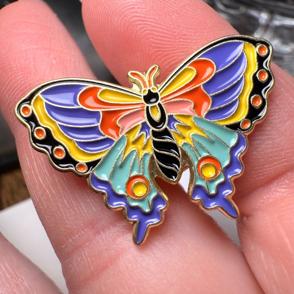 Colorful Butterfly Brooch